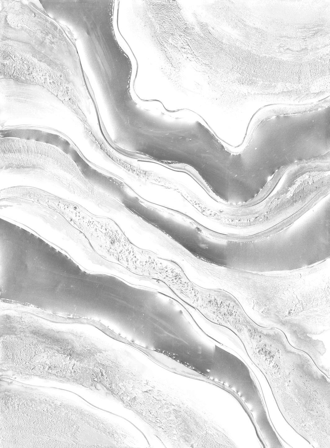 DY026 Wall décor art oil on canvas abstract silver
